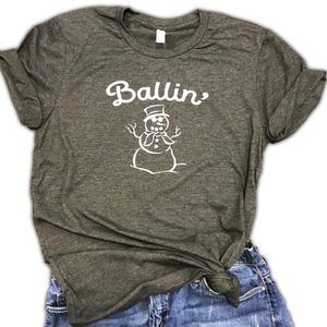 Ballin Snowman Unisex Tee